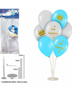 Arbol globos F.cumple Tartas colores