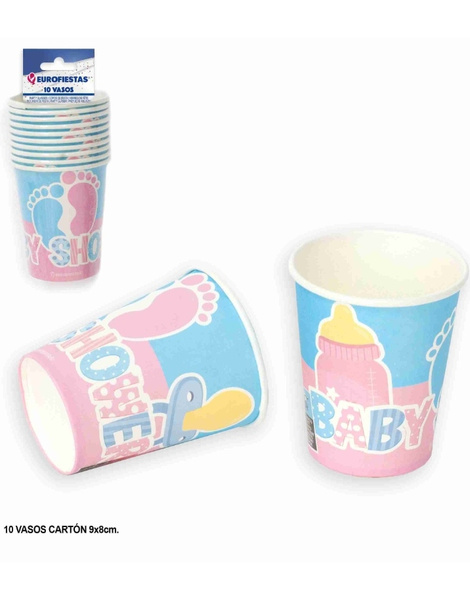 Vaso baby shower col.pastel