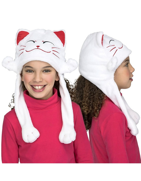 Gorrito gatito blanco