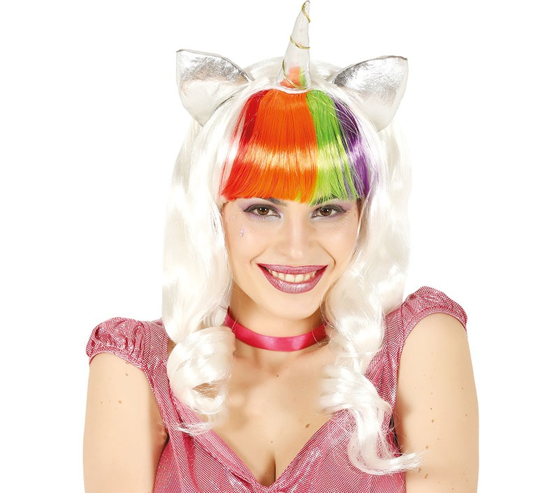Peluca Unicornio blanca