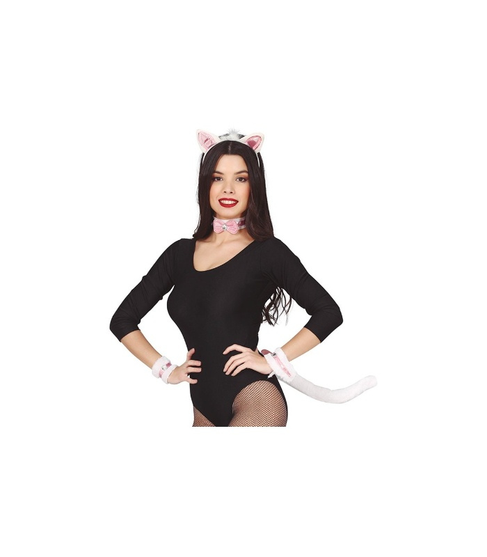 Set Gata blanca 5 piezas