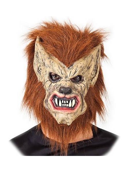 Máscara hombre lobo látex y pelo