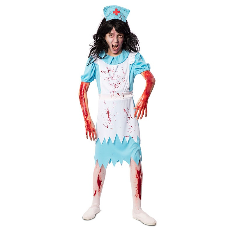 Disfraz enfermera zombie infantil