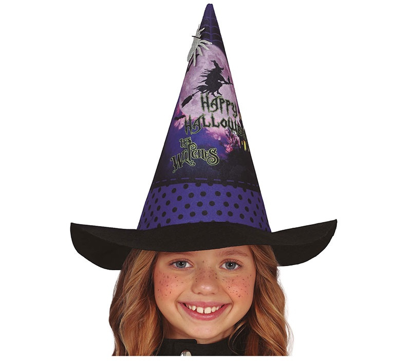 Gorro Bruja azul infantil