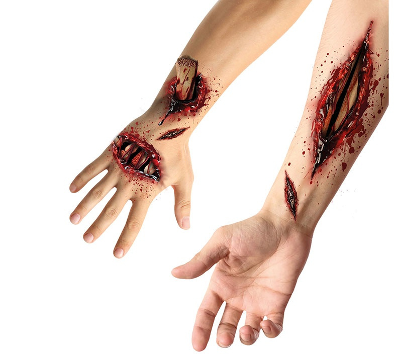 Tatuajes Adhesivos Herida abierta