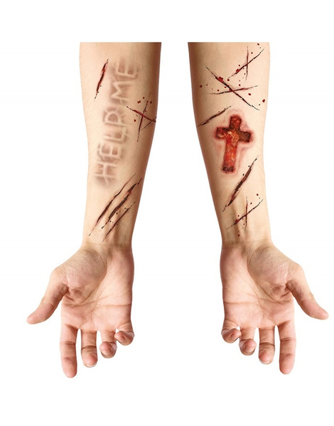 Tatuajes Adhesivos Heridas poseida