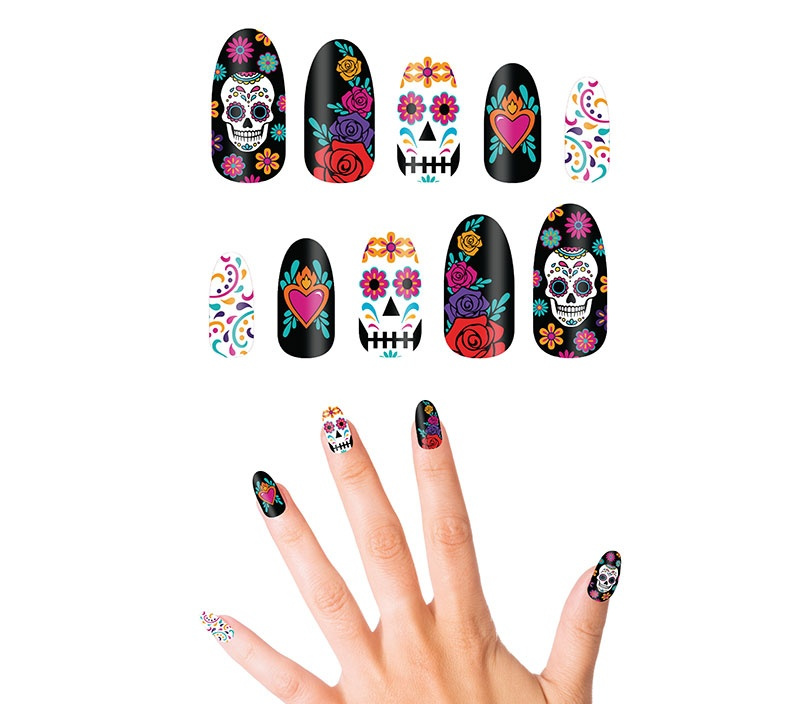 10 Uñas Catrina Con pegamento