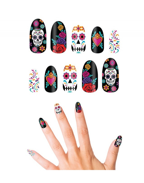 10 Uñas Catrina Con pegamento