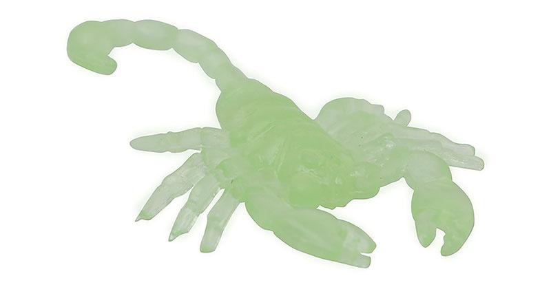 8 Escorpiones Brillan oscuridad 6 cms.