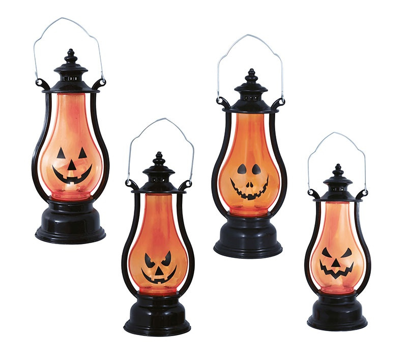 Farol Calabaza con Luz, 16cms