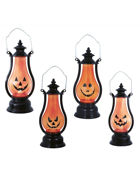 Farol Calabaza con Luz, 16cms