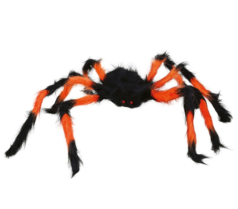 Araña naranja y negra 75cms.