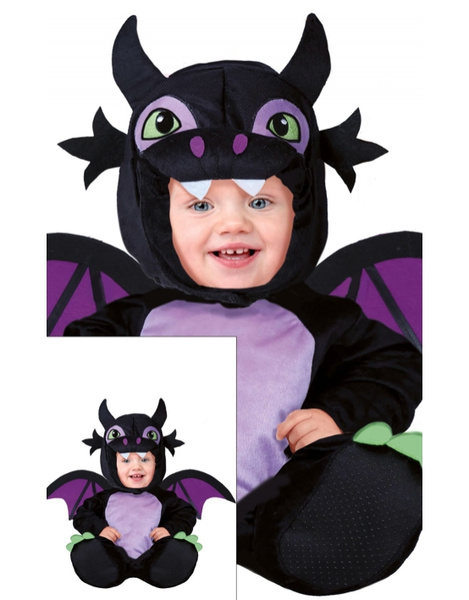 Disfraz Dragoncito negro para Bebés