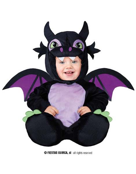 Disfraz Dragoncito negro para Bebés