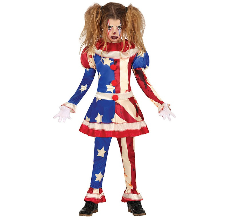 Disfraz Payaso Patriota Americano Inf.