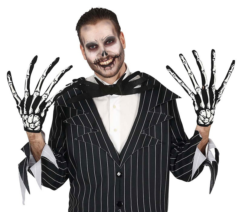 Guantes Esqueleto con dedos Largos