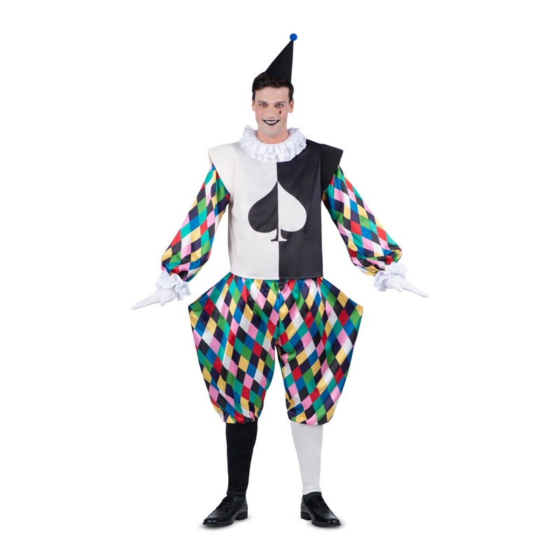 Disfraz Arlequin colorines adulto