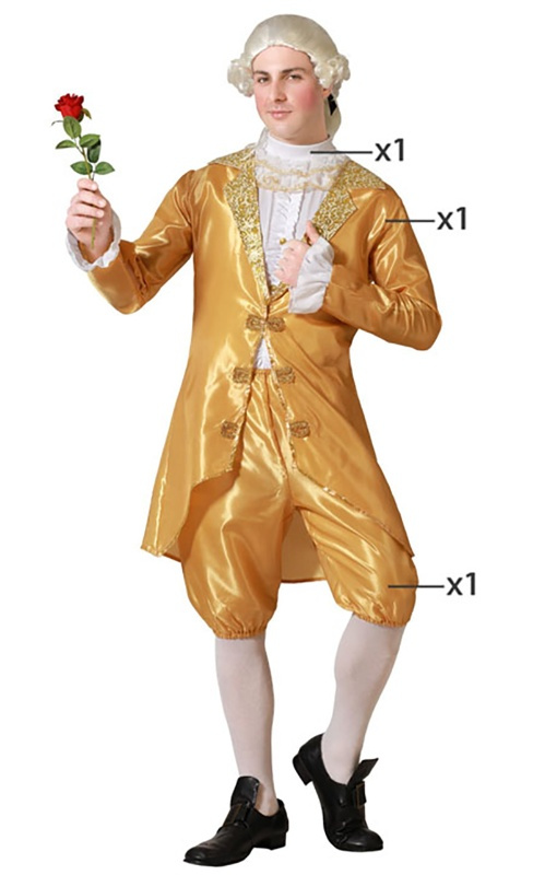 Disfraz Cortesano dorado para hombre