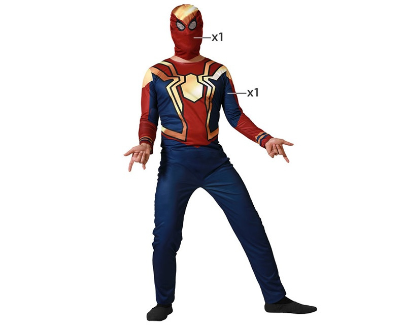 Disfraz Héroe comic araña azul adulto