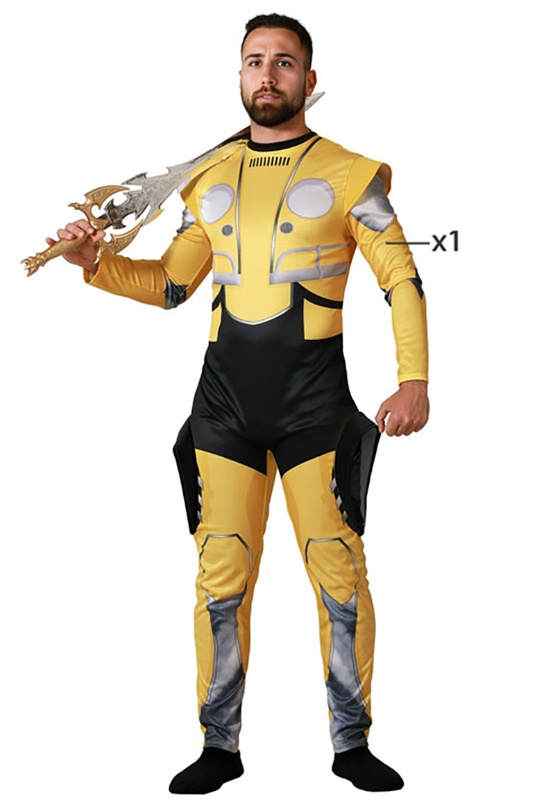 Disfraz Robot amarillo adulto
