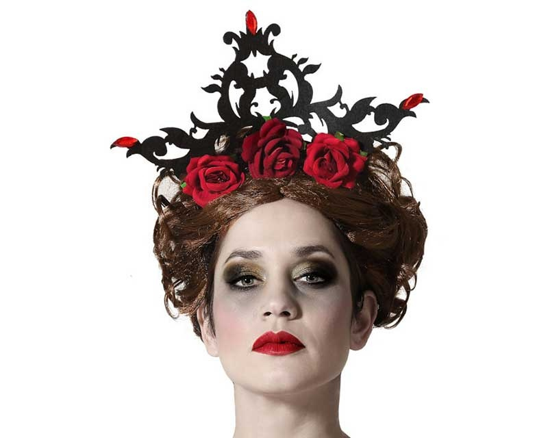 Diadema flores halloween