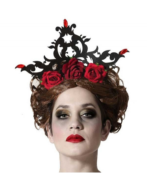 Diadema flores halloween