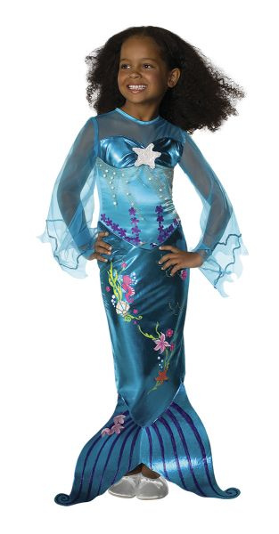 Disfraz Sirenita azul mágico infantil