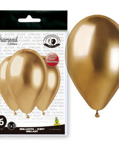 Bolsa 6 globos espejo Oro