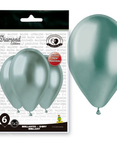 Bolsa 6 globos verde espejo
