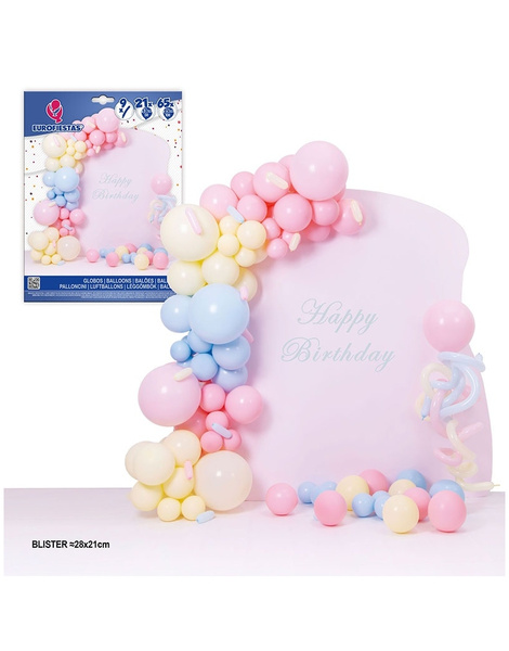 Set Organico Globo Pastel Columna