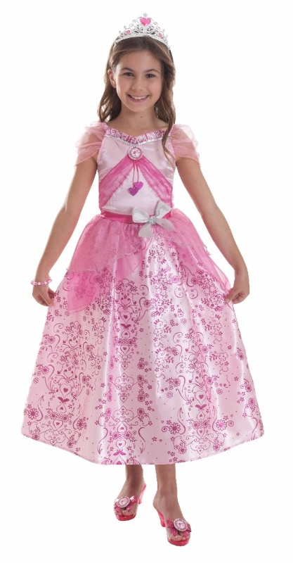 Disfraz Barbie infantil con corona