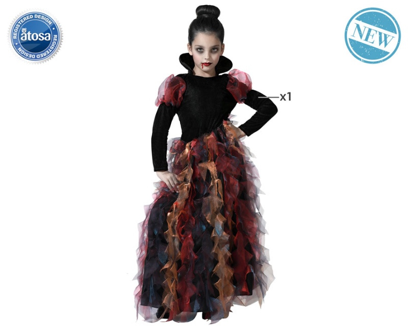 Disfraz Vampiresa lujo infantil
