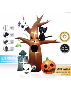 Arbol Halloween hinchable con LED