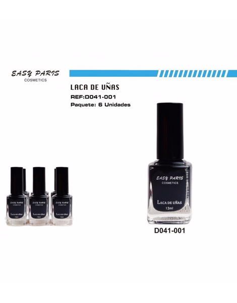 Laca de uñas color negro easy paris