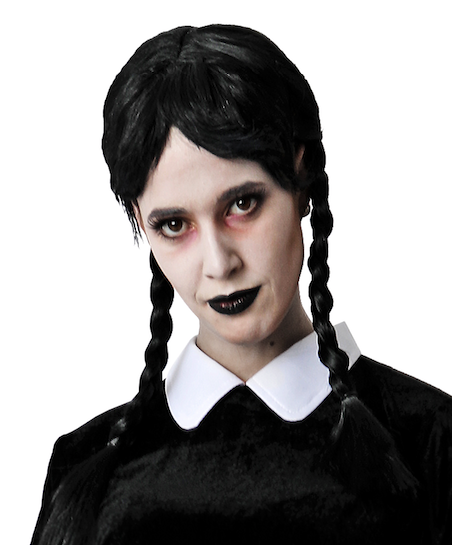 Peluca morena con trenzas T.unica