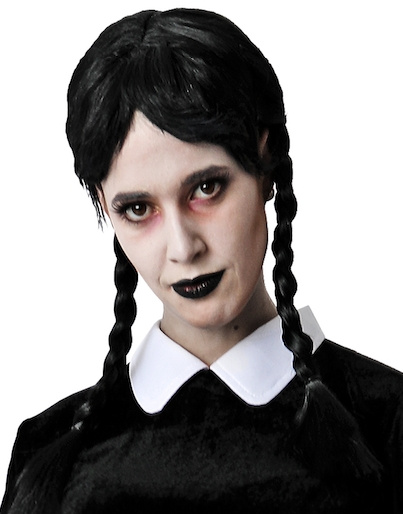 Peluca morena con trenzas T.unica