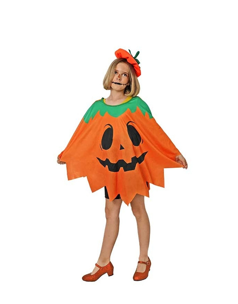 Poncho calabaza infantil