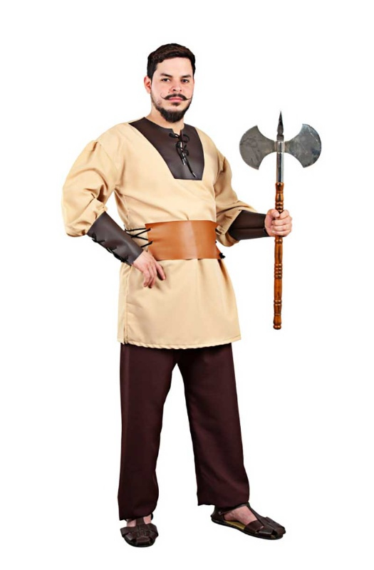 Disfraz Leñador medieval adulto