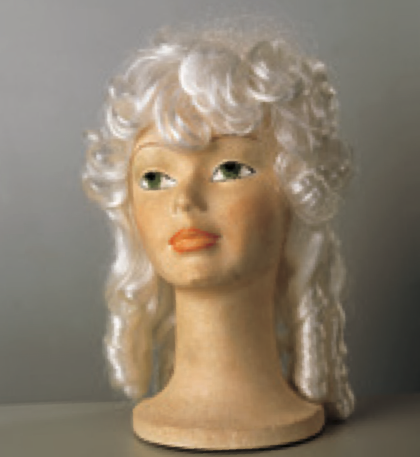 Peluca época blanca gran dama