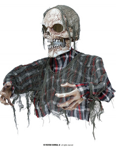 Zombie medio cuerpo Luz y sonido terror