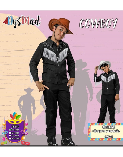 Disfraz Cowboy negro TV infantil