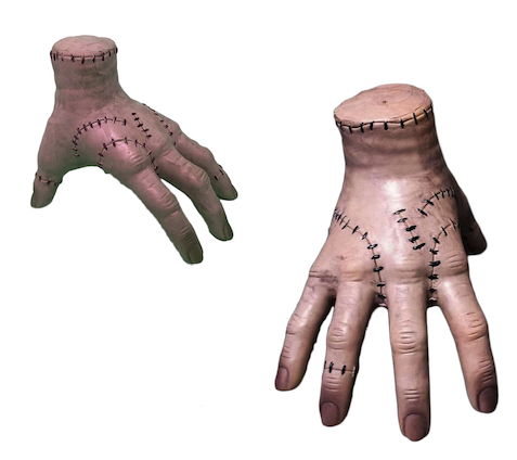 Mano látex con cicatriz