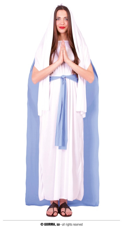 Disfraz Virgen María para mujer