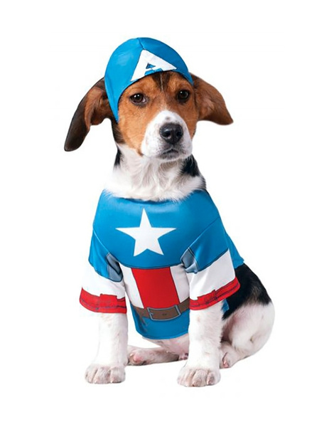 Disfraz Capitan América mascota