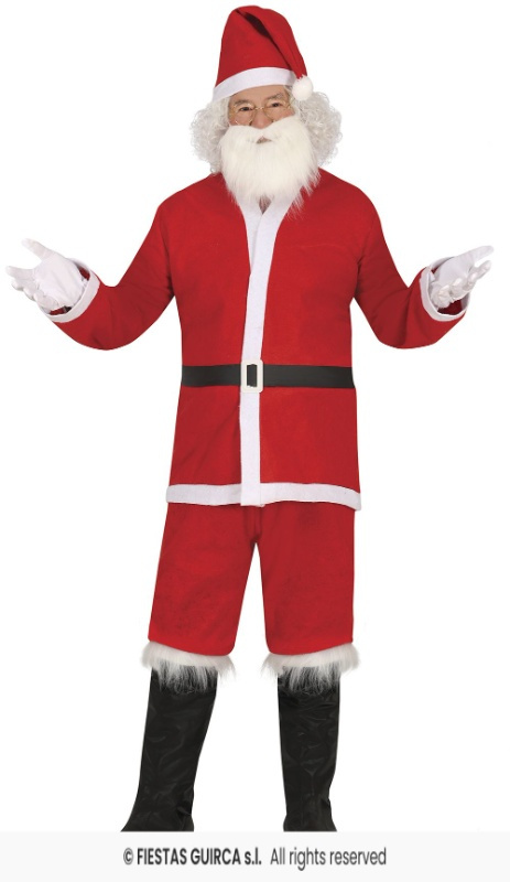 Disfraz Papa Noel adulto c/barba