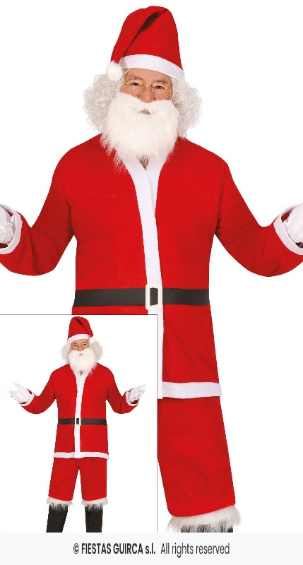 Disfraz Papa Noel adulto c/barba