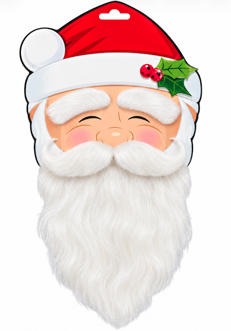 Barba y cejas Papa Noel