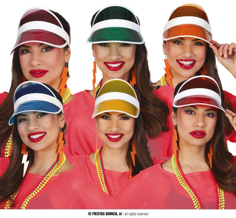 Visera transparentes colores surtidos