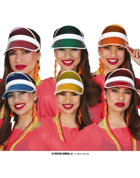 Visera transparentes colores surtidos