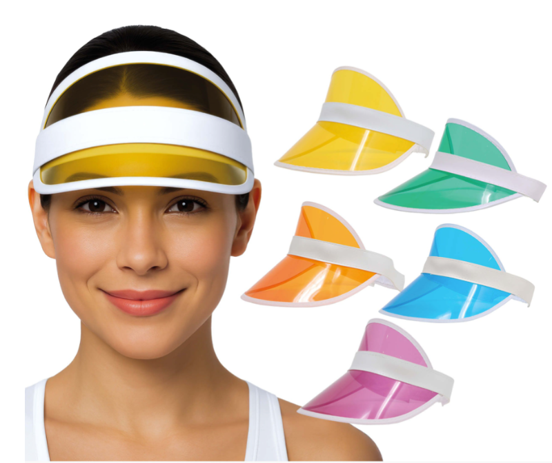 Visera transparentes colores surtidos